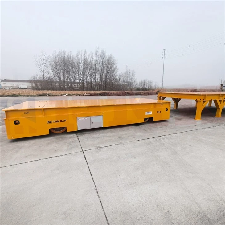 50 Ton HydraulicSteering Trackless Electric Transfer Cart best