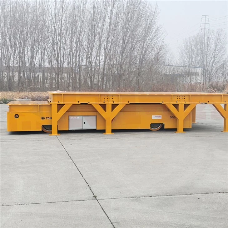 50 Ton HydraulicSteering Trackless Electric Transfer Cart suppliers