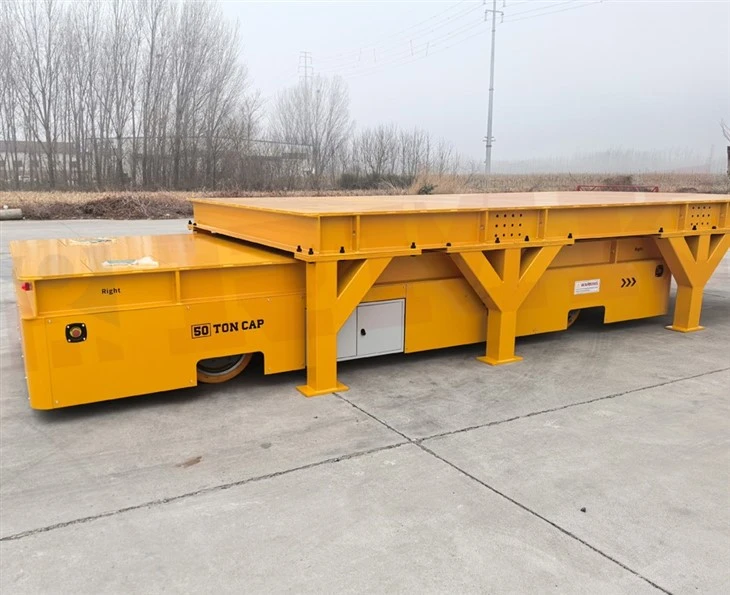 50 Ton HydraulicSteering Trackless Electric Transfer Cart price