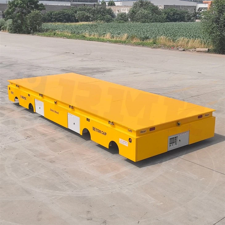 Heavy Load 50T OMNI Multidirectional Oil And Gas Transfer Trolleys suppliers